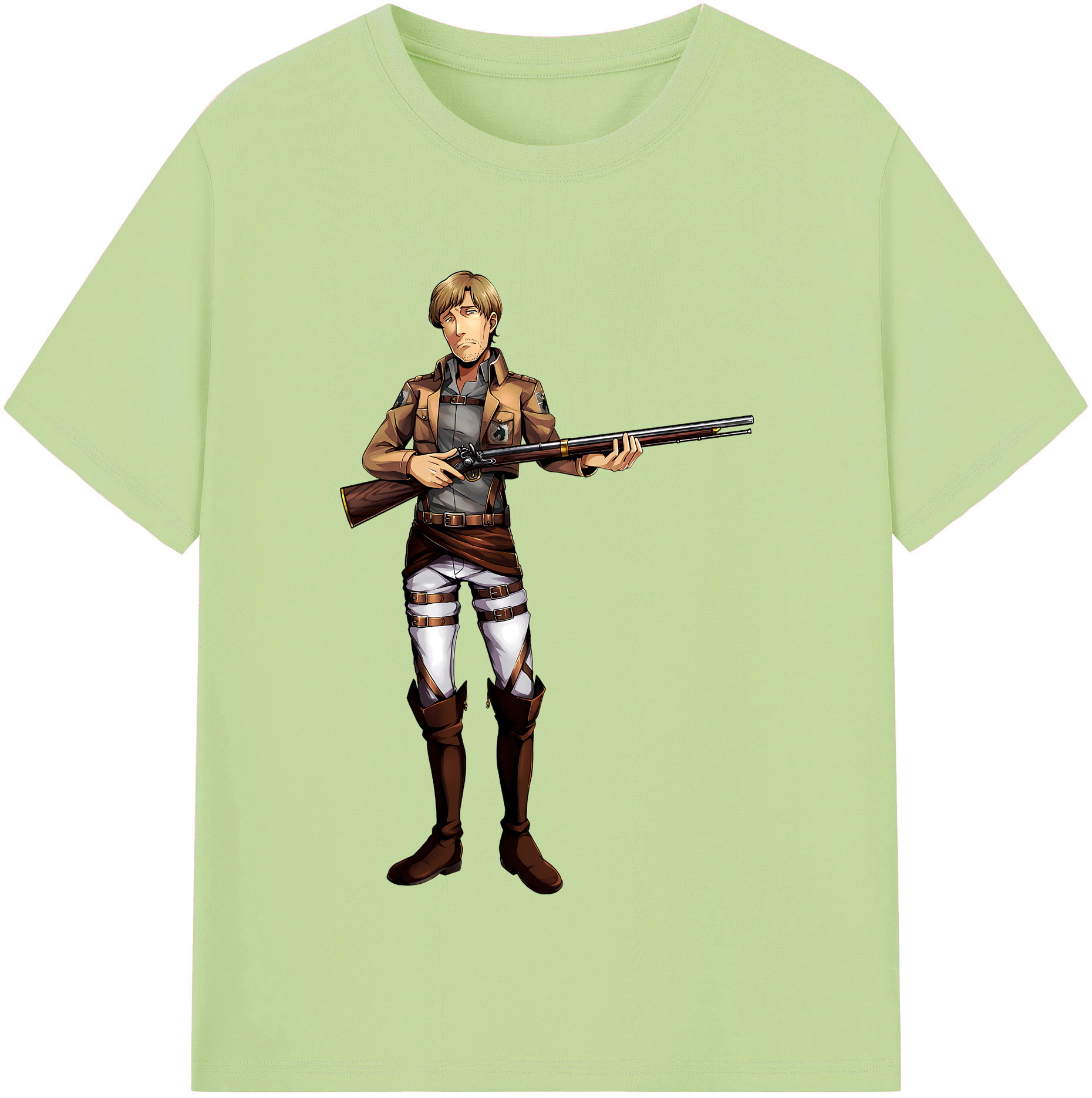 （画像用） 進撃の巨人 Attack on Titan 綿100％半袖Tシャツ（フロントプリント）
